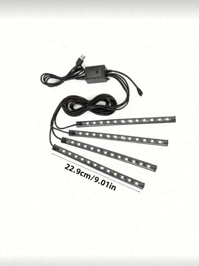 Luces LED RGB para Auto con Control Remoto USB