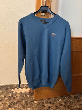 Jersey Paul & Shark Azul V-Neck