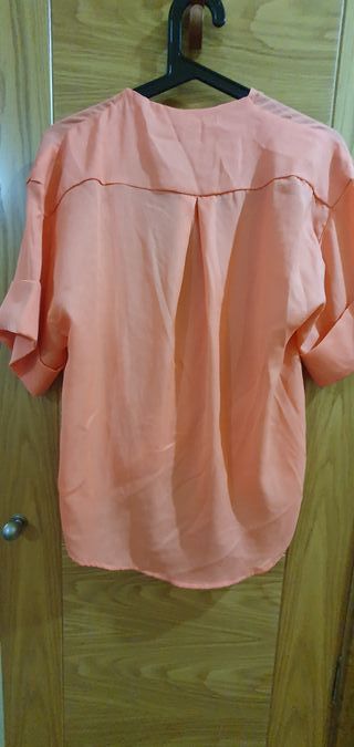 Blusa cruzada coral Suite Blanco Talla S