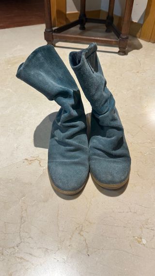 Botas ante verde botella talla 39