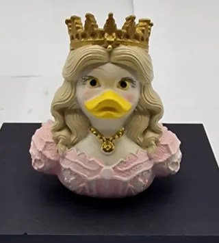 Mini paperella gialla principessa da collezione