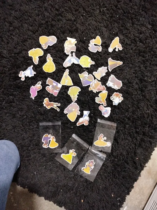 Pegatinas Bella y Bestia (24 unidades)