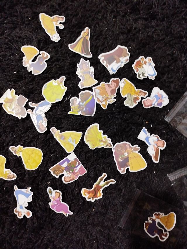 Pegatinas Bella y Bestia (24 unidades)