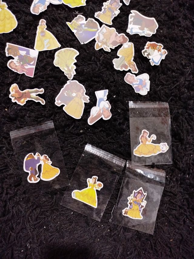 Pegatinas Bella y Bestia (24 unidades)