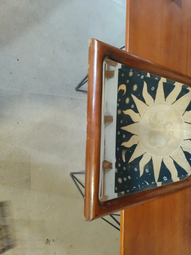 Espejo madera liso hecho a mano