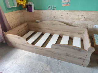 Cama Montessori Nube Madera Natural