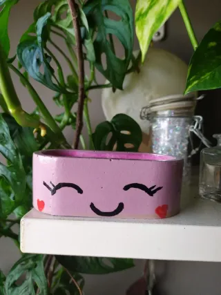 Maceta Sonrisa Hecha a Mano