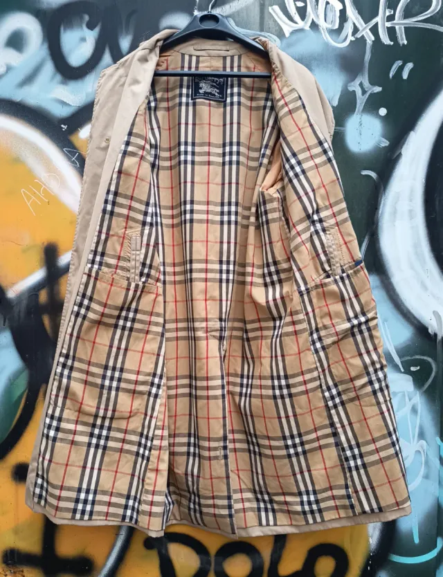 Gabardina Gabán Burberry Prorsum Vintage 80s 