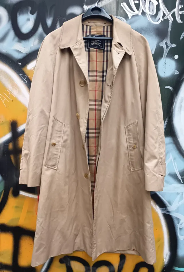 Gabardina Gabán Burberry Prorsum Vintage 80s 