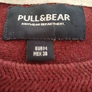 Jersey Pull&Bear Hombre Talla M/38 Rojo