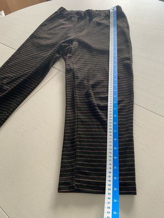 Pantaloni Le Streghe a righe Neri e senape 