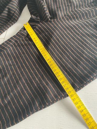 Pantaloni Le Streghe a righe Neri e senape 