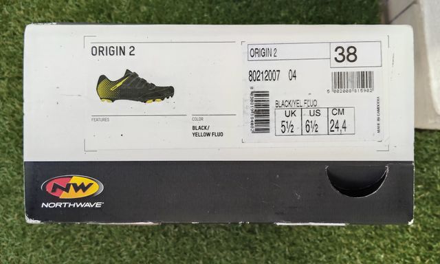 Scarpa Mtb Northwave Origin 2 Tg. 38 Nero/Giallo F