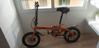 Bicicleta Plegable Naranja