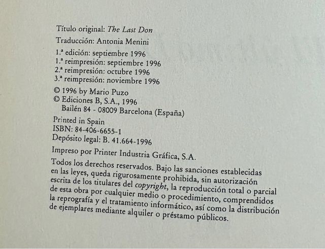 El Ultimo Don ( Ref:419)
