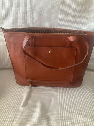 Maleta Cartera Portátil Marrón