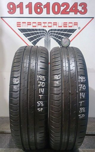 185 70 14 T CONTINENTAL RUEDA AL 90% VIDA UTIL