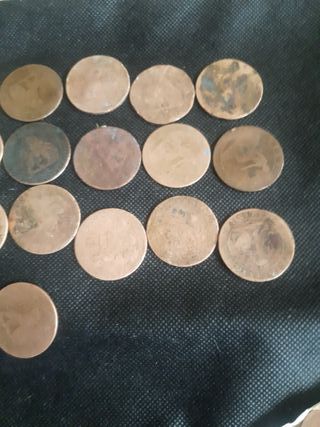 Monedas 10 céntimos 1870
