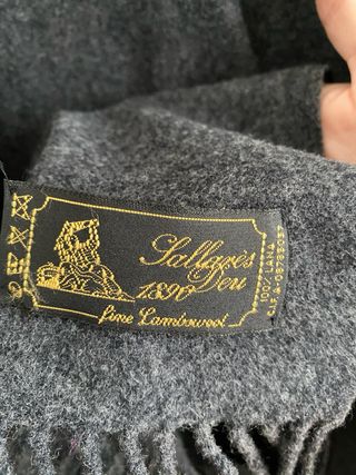 Capa Sallares Lana Gris Talla Única