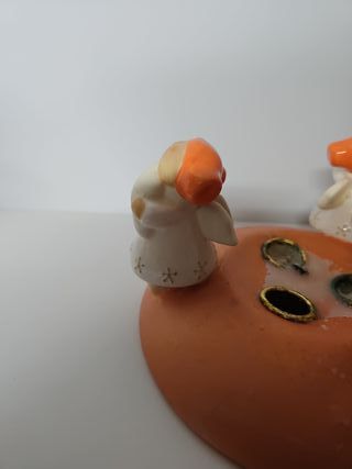 Centrotavola Sevi Ceramica Angioletti candele