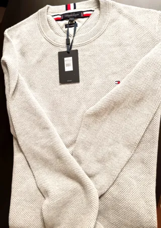 Jersey Tommy Hilfiger gris Talla L