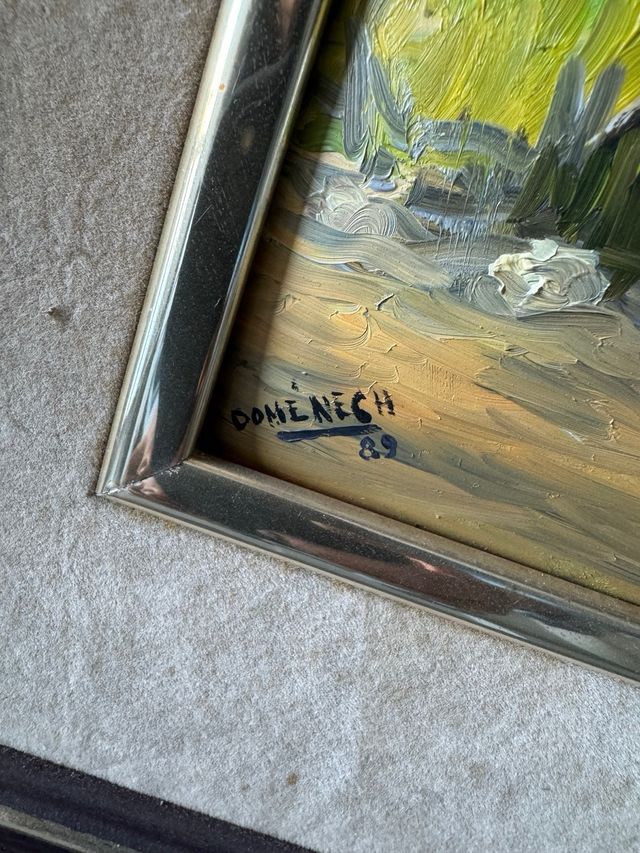 Cuadro Óleo Paisaje Árboles