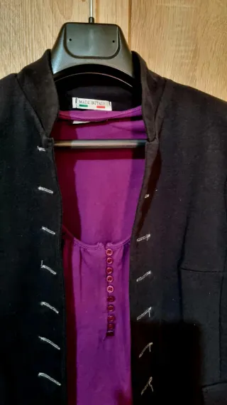 Chaqueta negra ligera talla M