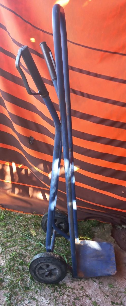 Carretilla de carga azul