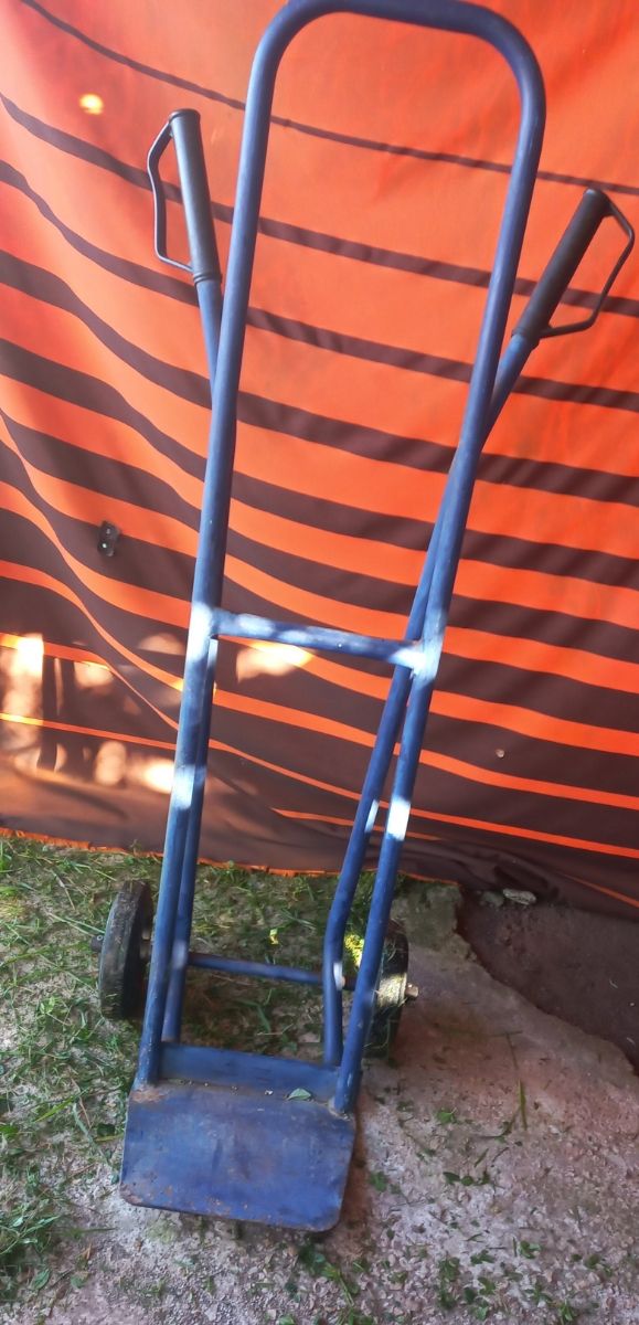 Carretilla de carga azul