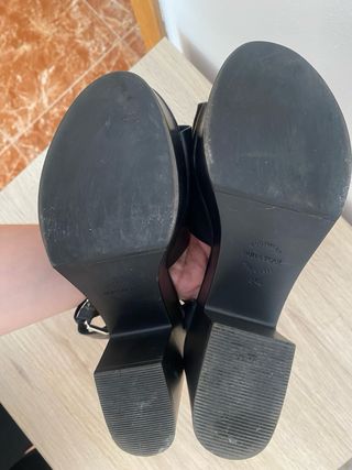 Sandalias negras de plataforma