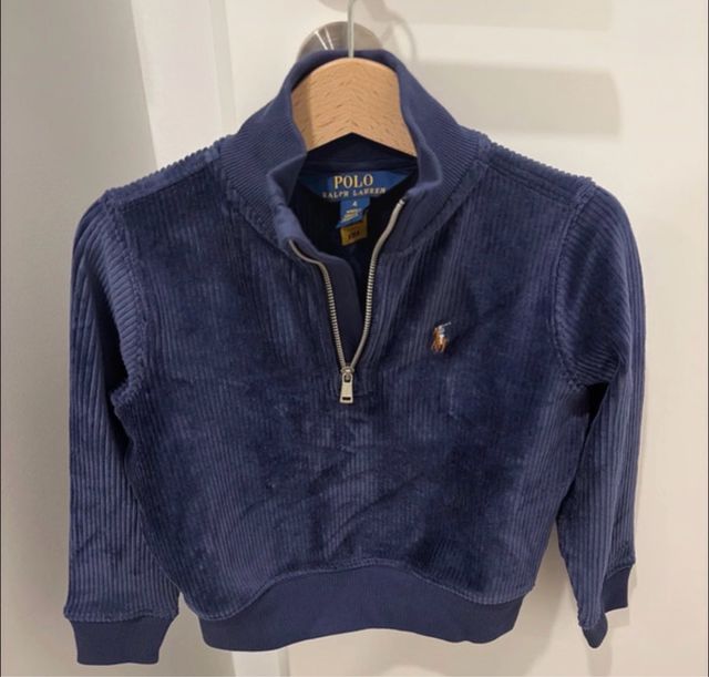 Conjunto Polo Ralph Lauren azul 4 anos