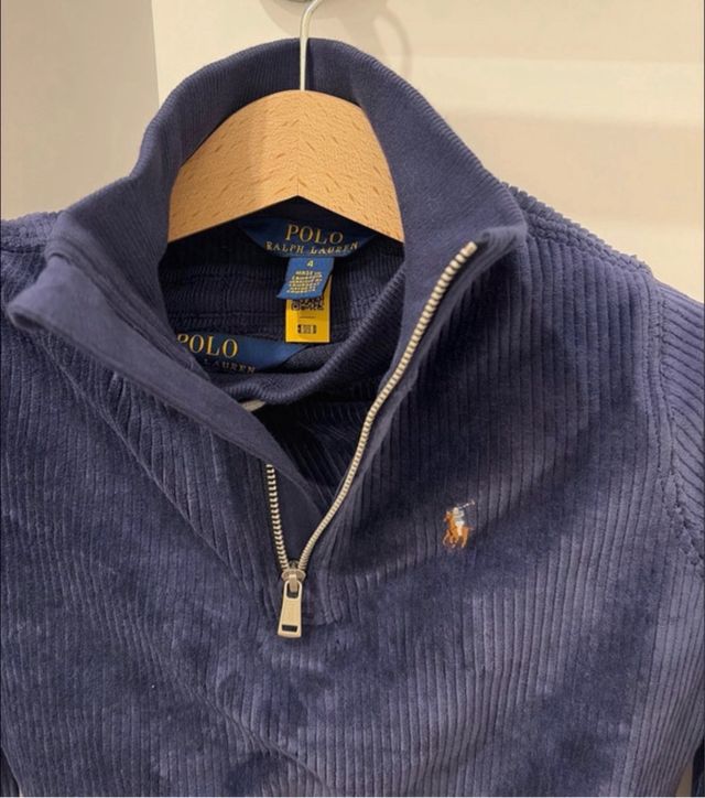 Conjunto Polo Ralph Lauren azul 4 anos