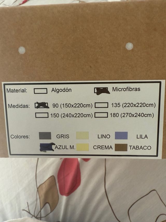 Funda Nórdica Individual Azul Marino