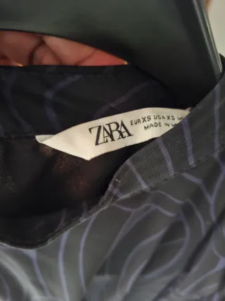 Vestito Zara nero con stampa