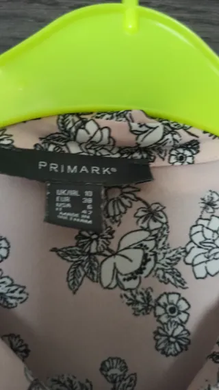 Camisa floral rosa Primark Talla S