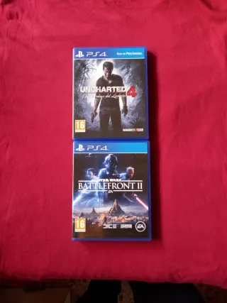 Uncharted 4 y Battlefront 2 PS4
