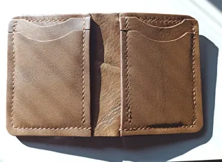 Portafoglio in pelle marrone