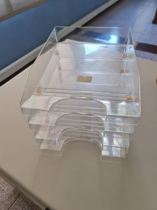 Vassoi organizer da scrivania (confezione da 4 pezzi)