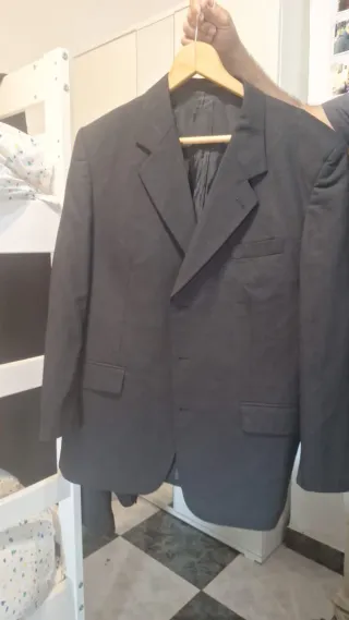 Traje de chaqueta gris talla 54
