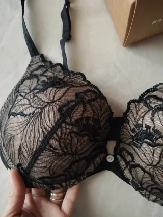 Reggiseno Maison Lejaby nero e beige