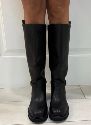 Stivali donna neri con zip tg 41 nuovo 