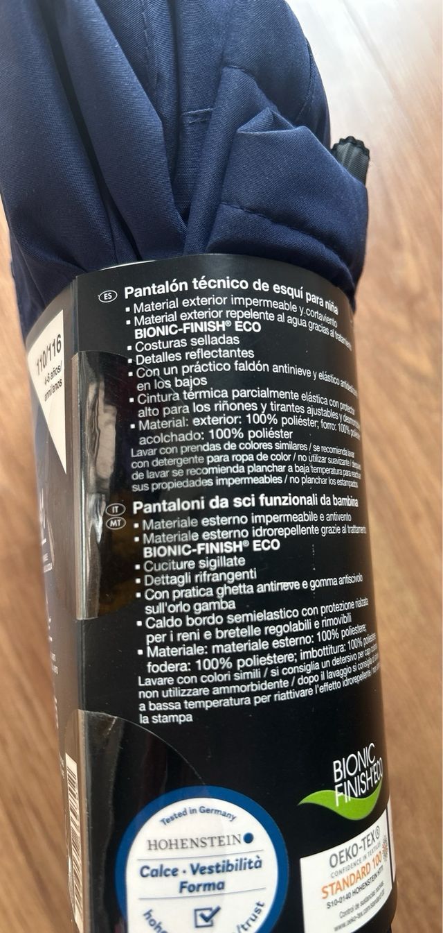 Pantalón de esquí para niña Lidl T.110/116