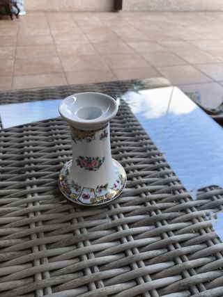 Adorno de porcelana para vela