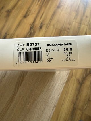 Bata corta Novia Satén 