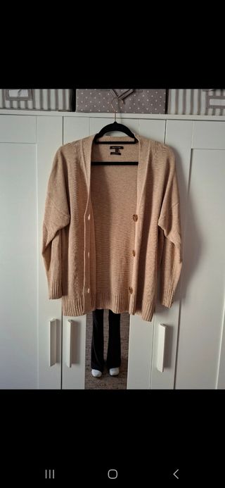 Cardigan Massimo Dutti beige taglia M
