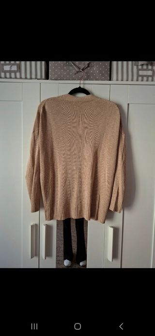 Cardigan Massimo Dutti beige taglia M