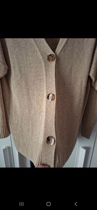 Cardigan Massimo Dutti beige taglia M