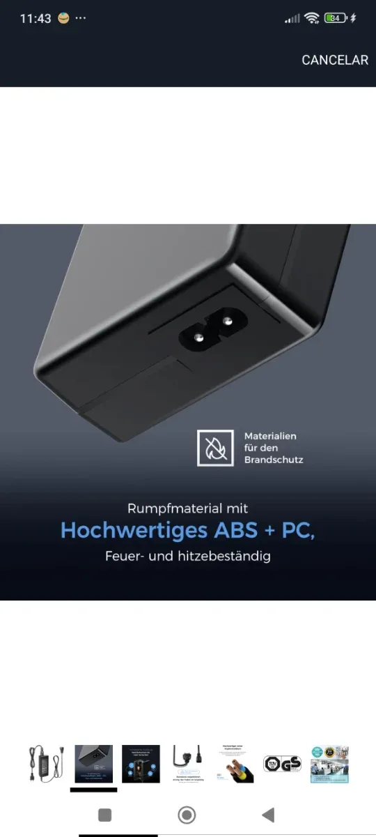 Cargador KFD para Alpicool 14.5V 6A