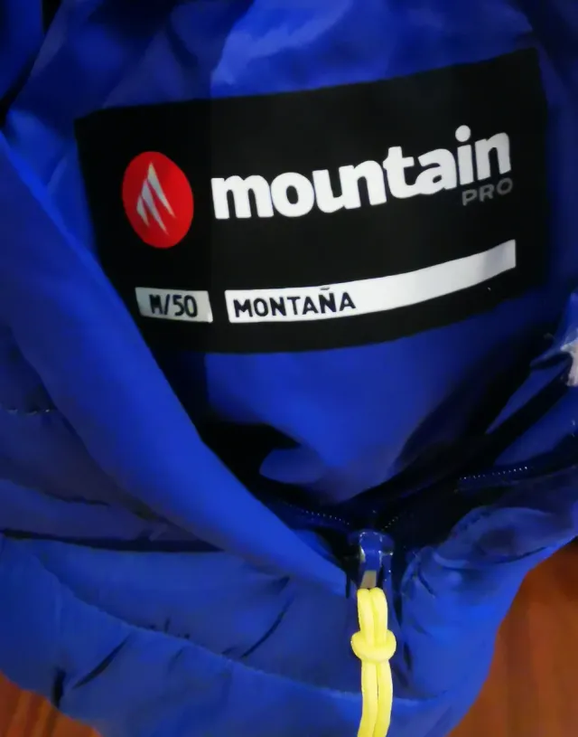 Chaleco Mountain Pro reversible azul y amarillo