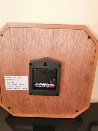 Reloj de cocina decorativo con semillas